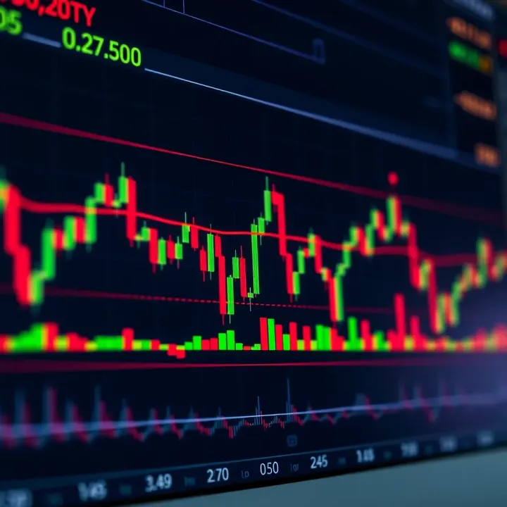 Overview of Key Binary Options Trading Indicators Chart displaying various binary options indicators with trend lines and candlestick patterns
