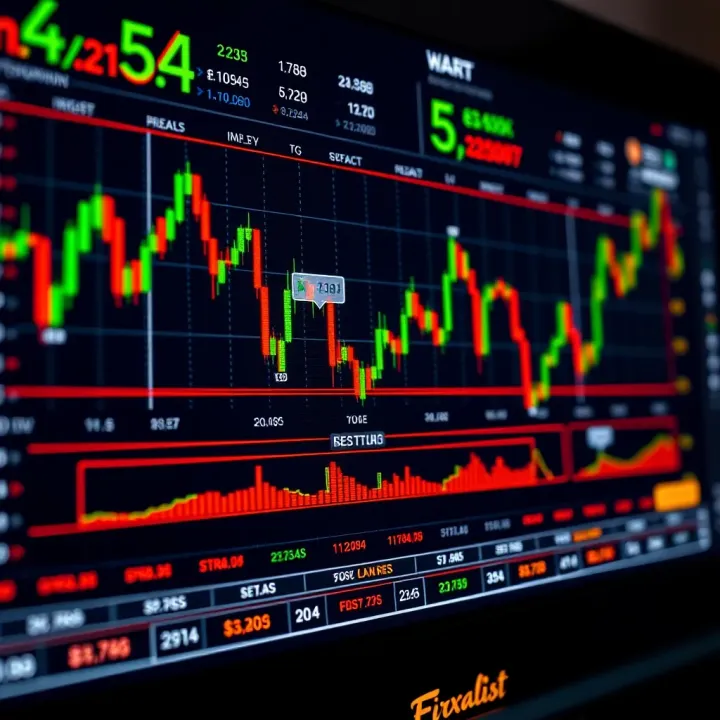 Cryptocurrency Trading Platform Interface Graph of cryptocurrency trading platform interface showing price charts and order book