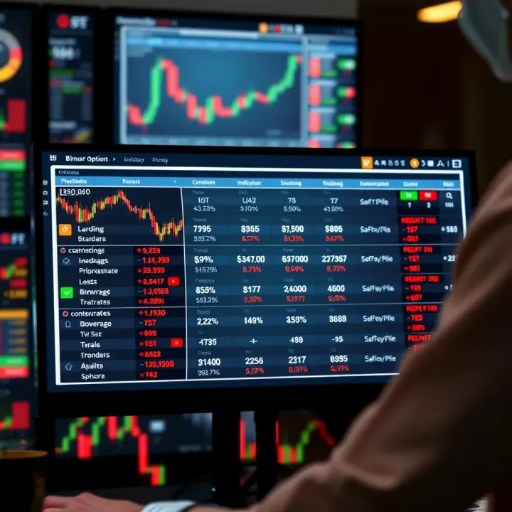 Comparison table highlighting strengths and weaknesses of popular binary options indicators