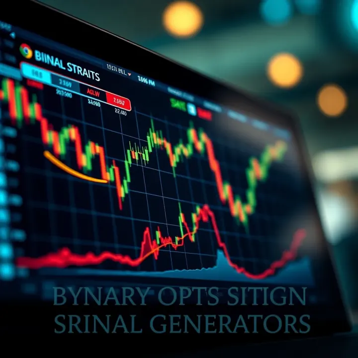 Graph showing the performance of binary options signal generators and market trends