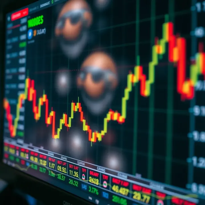 Binary Options Trading Price Movements Graph illustrating binary options trading with upward and downward price movements