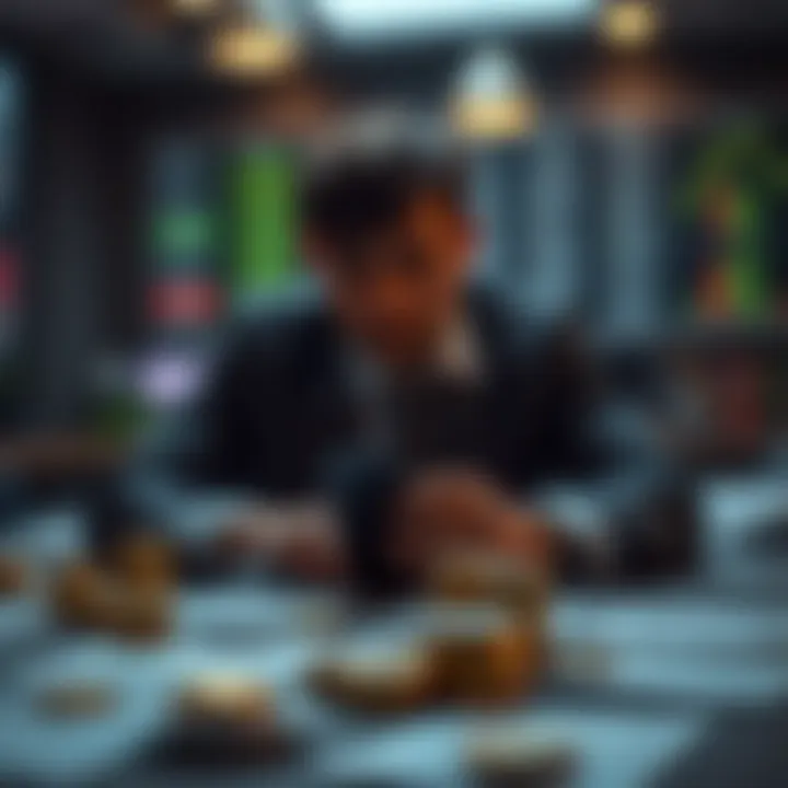 Visual representation of advanced binary options strategies and risk management