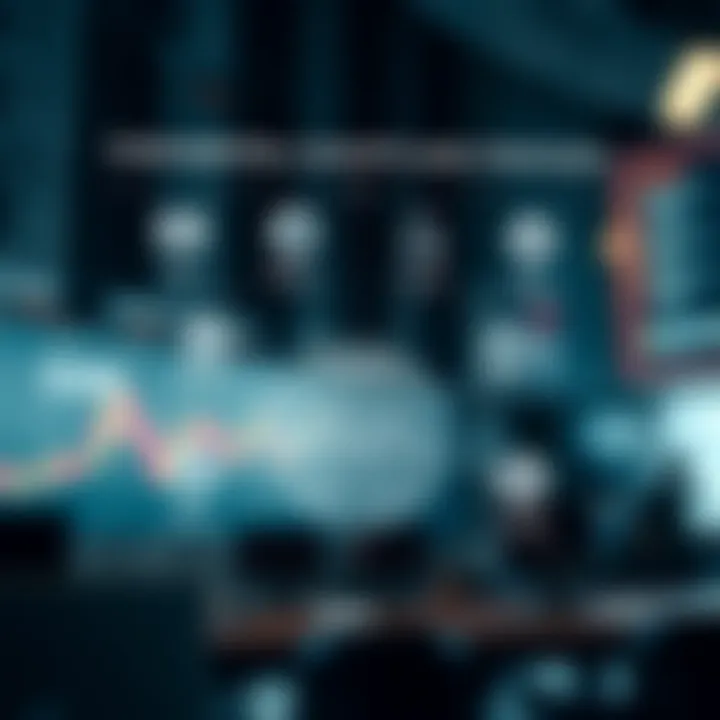 Diagram explaining basic concepts and terms used in binary options trading with icons representing risks and strategies