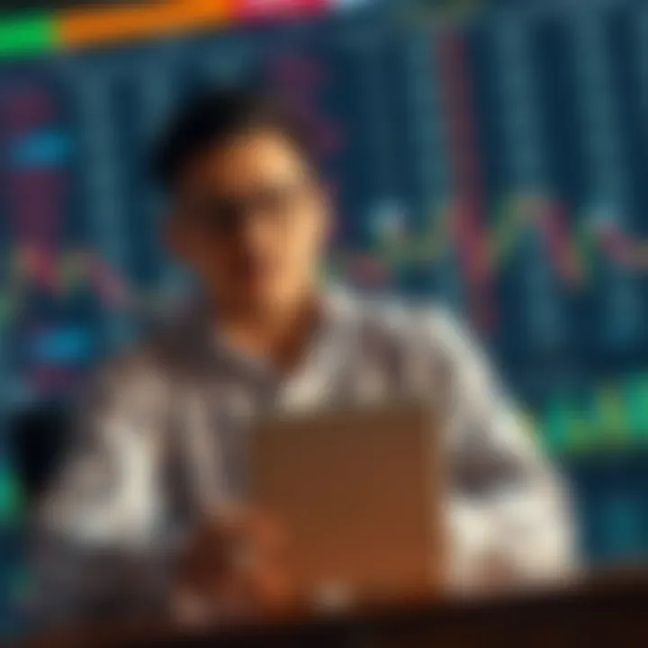 Conceptual illustration showing key strategies and risk management in binary options day trading