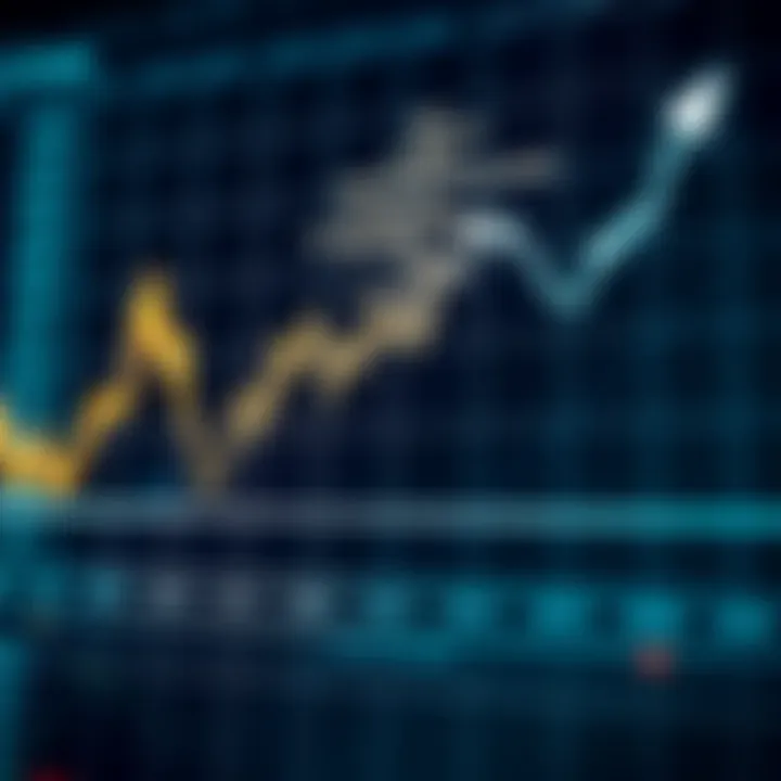Market Trends in Binary Options Trading Graph showing fluctuating trends in binary options market with upward and downward movement
