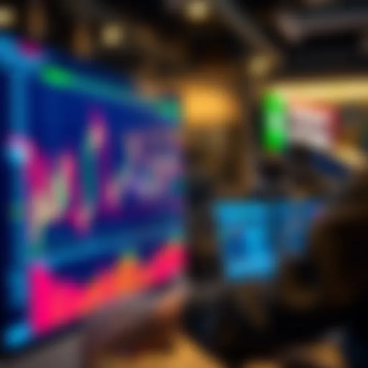 Automated binary options trading interface showing algorithm performance