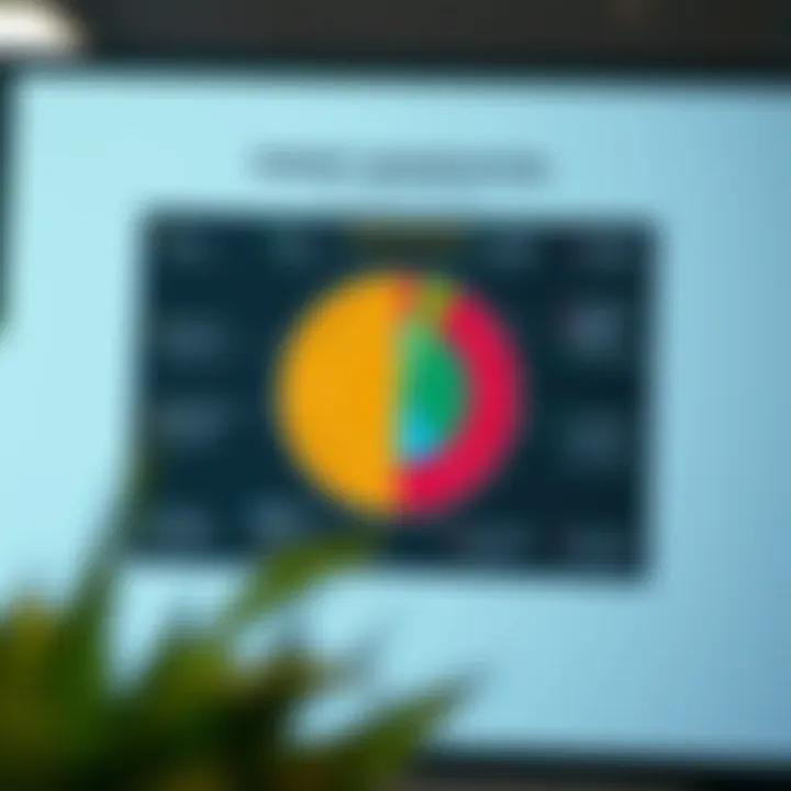 Market segmentation chart highlighting different customer groups for targeted marketing strategies