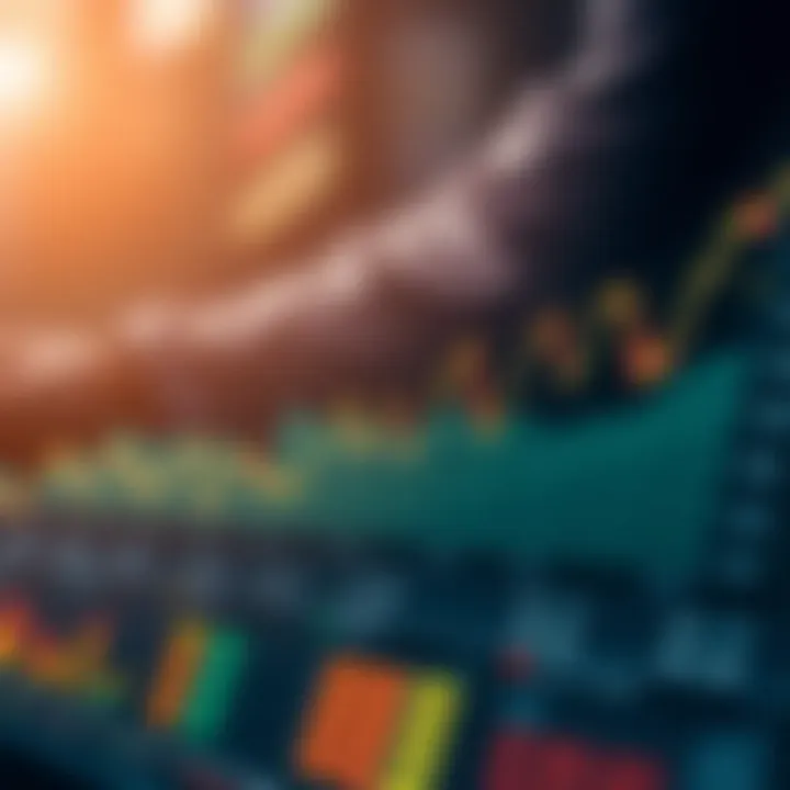 Market analysis chart showing trends and competitor data visualization