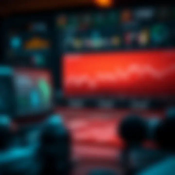 Competitive landscape overview displaying comparison of business competitors and industry trends