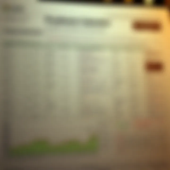 Detailed view of Brazil economic calendar highlighting key financial events and dates