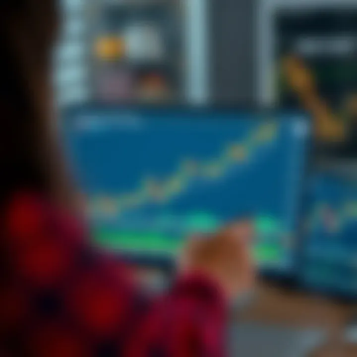 Graph showing trading performance improvement using demo account