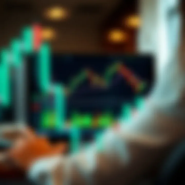 Graph showing mini index demo account trading interface with charts and indicators