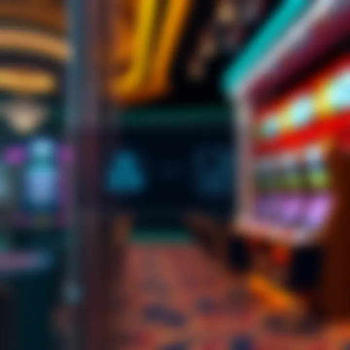 Graphic showing a safe and secure casino environment with digital icons representing strategy and learning