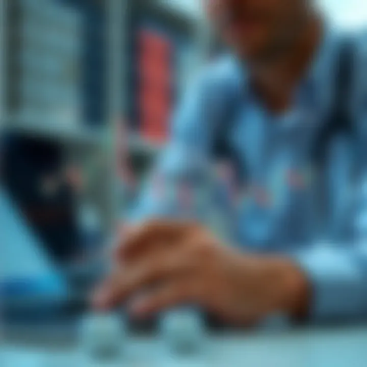 Diagram illustrating the concept of copy trading in forex with multiple trading charts connected