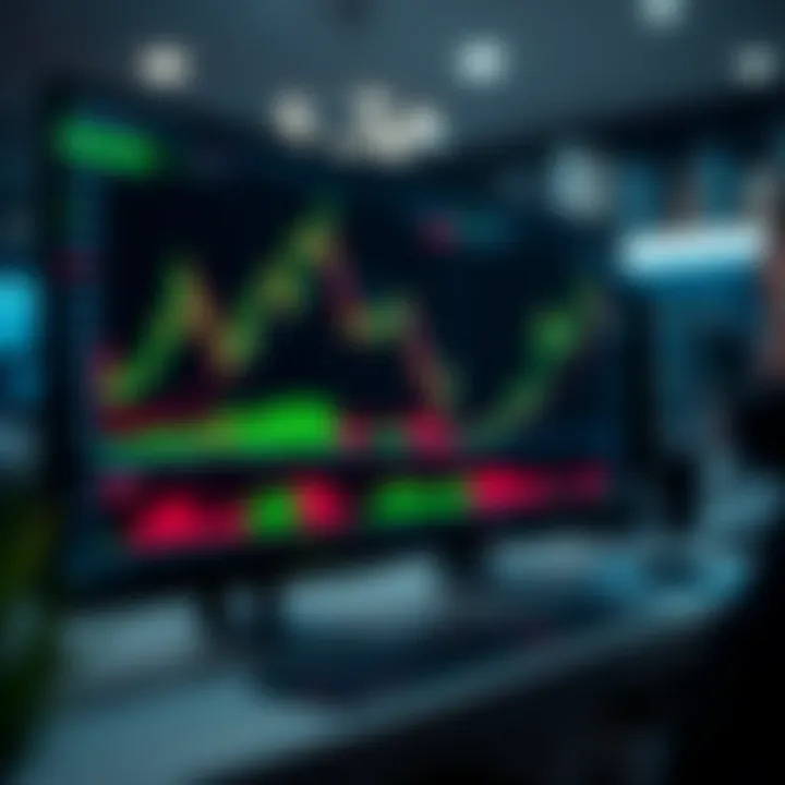 Screenshot of an advanced trading platform interface displaying real-time charts and market data