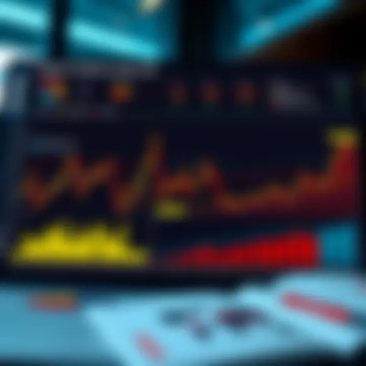 Detailed market analysis chart showing sector trends and data visualization