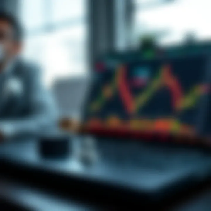 Illustration of technical and fundamental analysis tools used in forex trading
