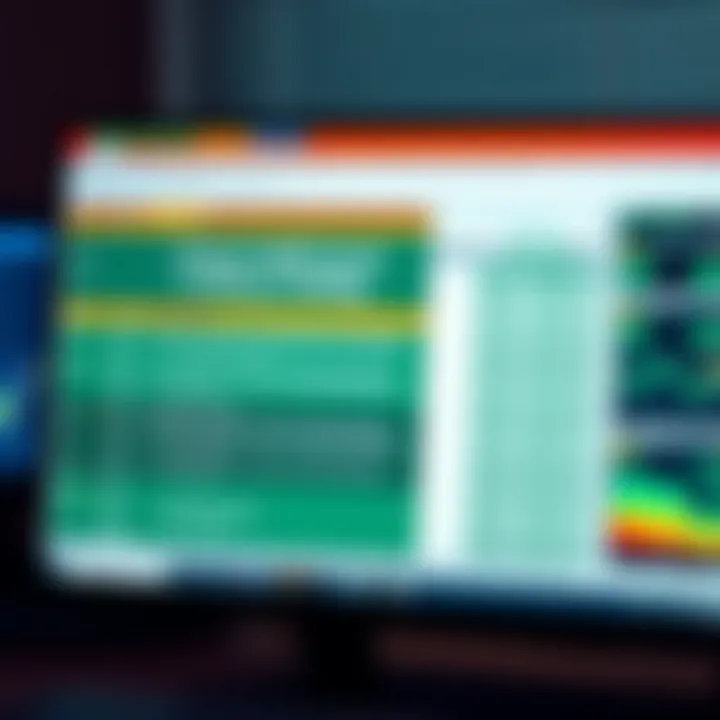 Computer screen showing tips on selecting reliable Excel tools for binary trading