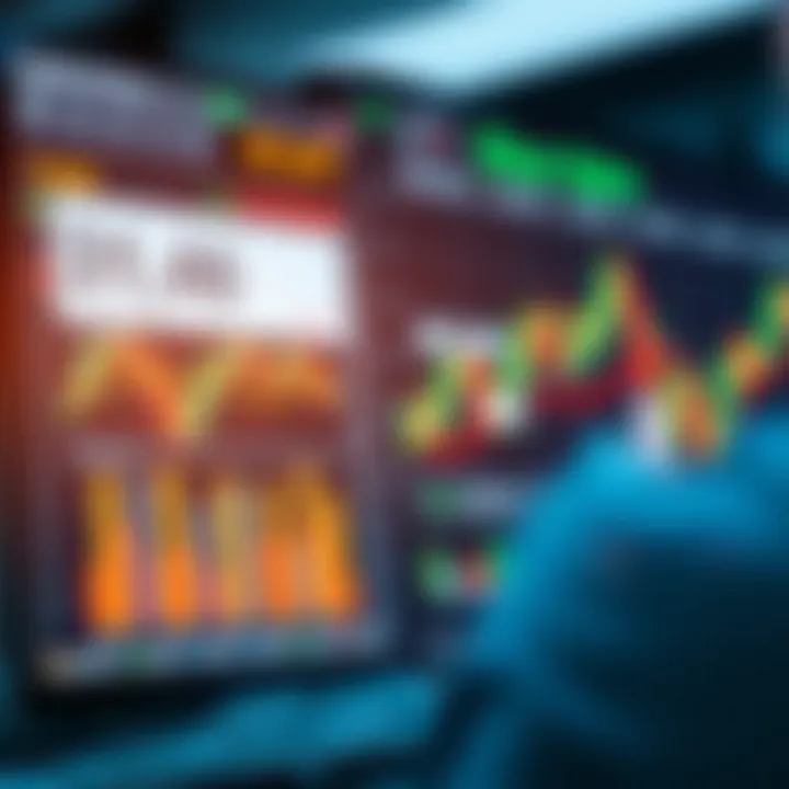 Graphical representation of market analysis tools and capital management techniques for binary options