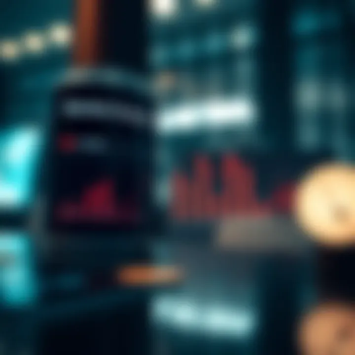 Graph showing market trends and competitor analysis with key performance indicators