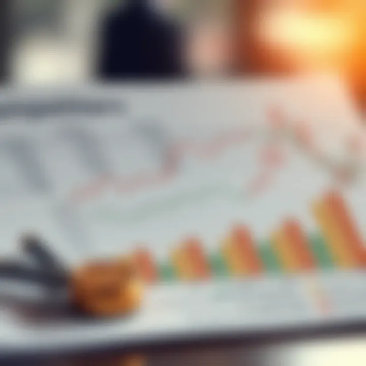 Graph showing competitor analysis comparing market shares and strategies