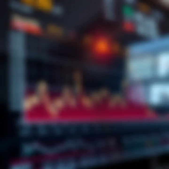 Graph illustrating market trends influenced by major economic data releases