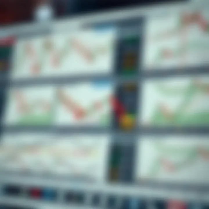 Collection of graphical trading patterns illustrated for educational use in financial markets