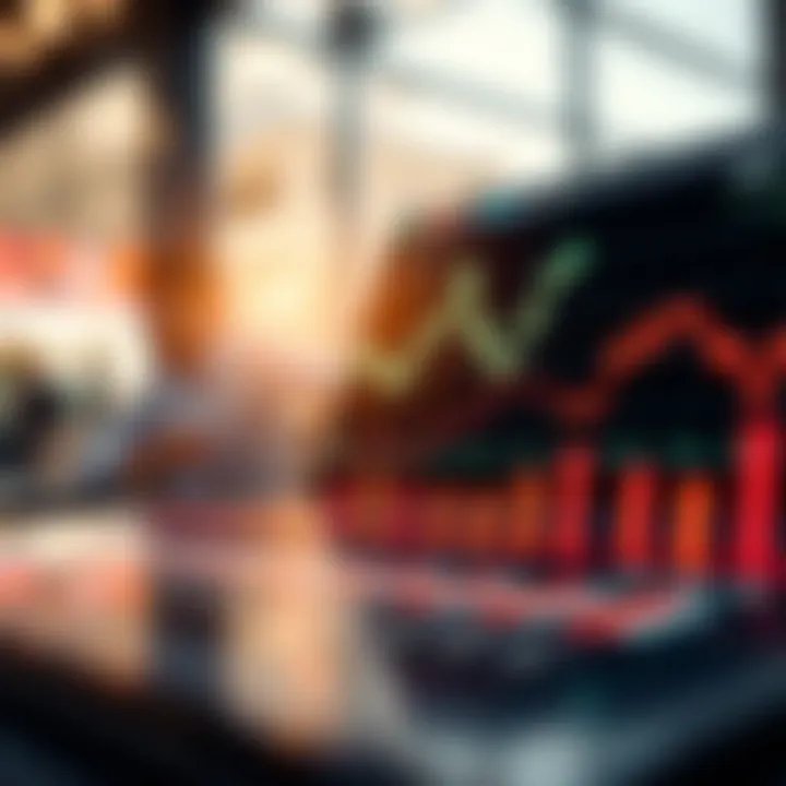 Market Trends Visualization for Data Analysis Graph displaying market trends and data points for business analysis