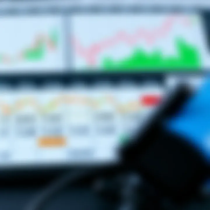 Economic calendar displaying various financial indicators for investment planning