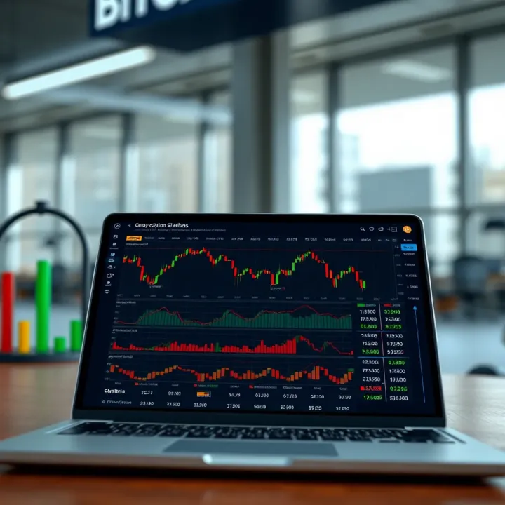 Chart displaying various binary options trading strategies and market trends