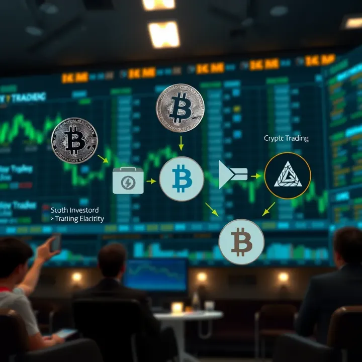 How Crypto Copy Trading Links Investors to Expert Traders Diagram illustrating how crypto copy trading connects novice investors with expert traders