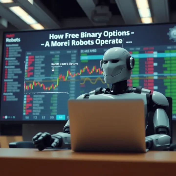 Diagram illustrating how free binary options trading robots analyze market data to make automated trades