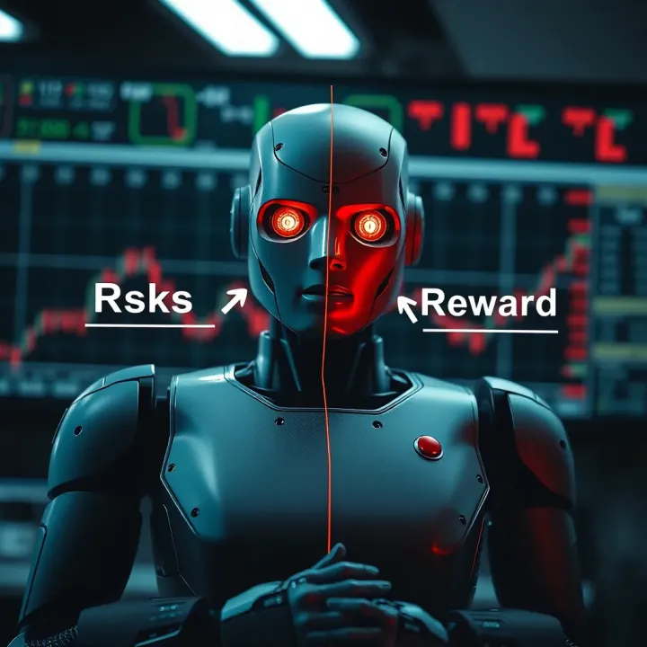 Visual representation of risk and reward factors involved in using automated binary options trading tools