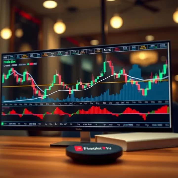 Understanding the Copy Trading Mechanism Visual representation of copy trading concept with connected financial graphs and automated trade replication