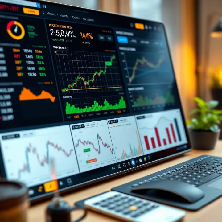 Essential Trading Tools and Risk Management in Crypto Day Trading Dashboard showcasing various trading tools and risk management metrics for cryptocurrency day trading