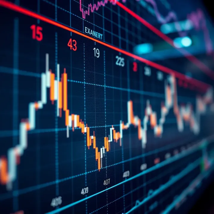 Currency Fluctuations Driven by Economic Announcements in Forex Market Graph showing currency value fluctuations influenced by economic news