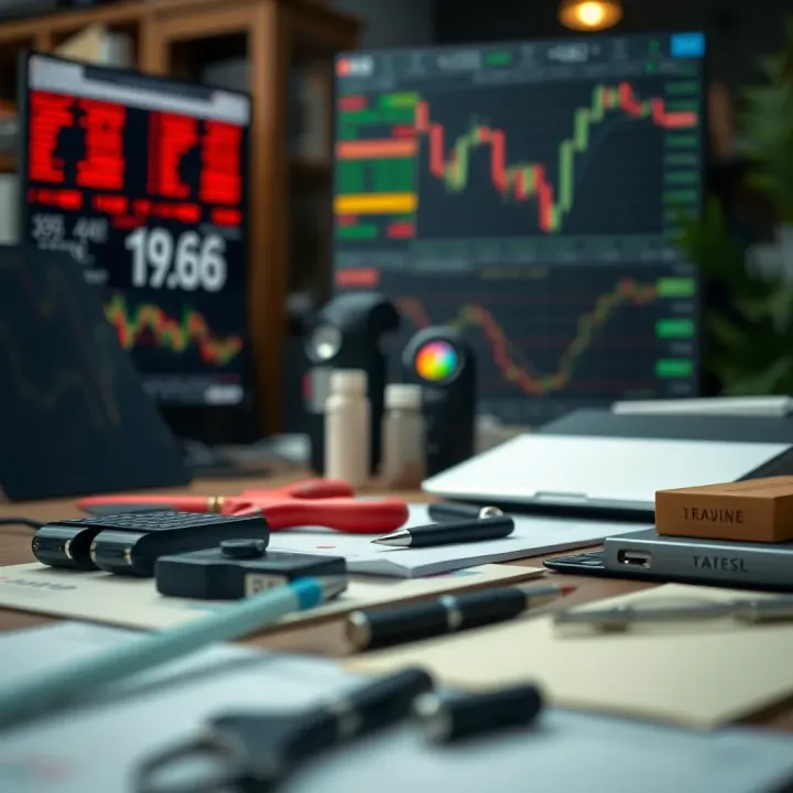 Essential Tools and Preparations for Successful Day Trading Graphic depicting tools and preparations for effective day trading