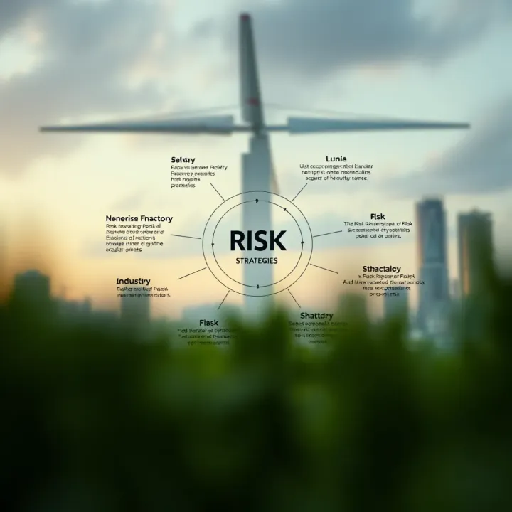 Diagram showing practical applications of risk management strategies in various industries