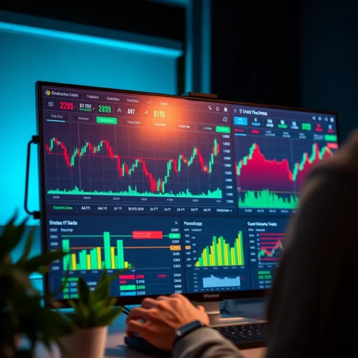 Dashboard showcasing essential features of trading software including real-time data and customizable settings
