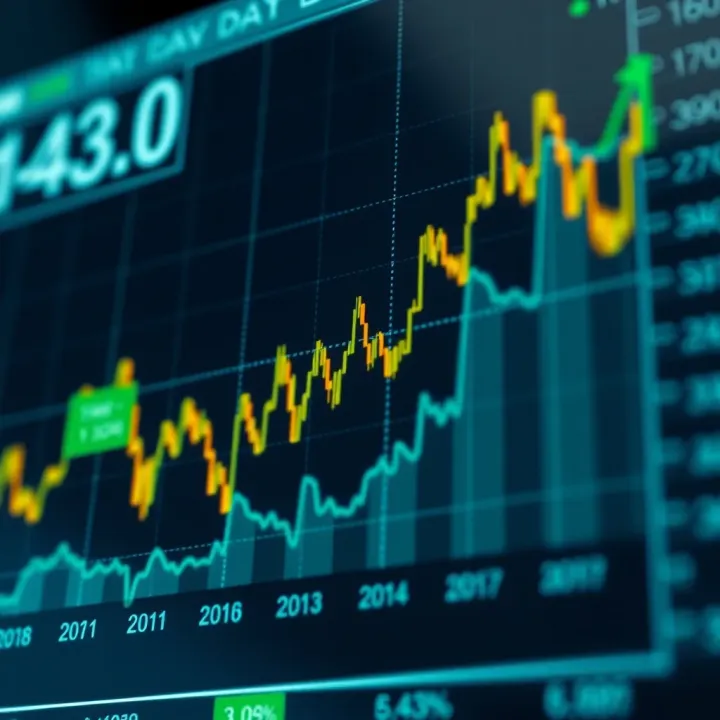 Graph showing impact of economic data on financial market trends in Brazil