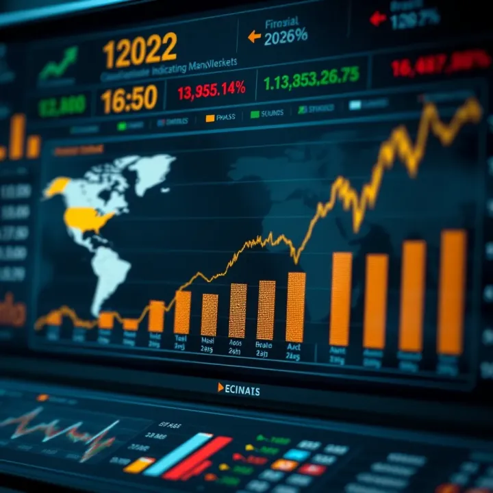 Graph showing economic indicators trends affecting global and Brazilian markets
