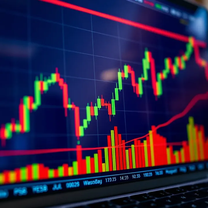 Short-Term Binary Options Trading Trends Analysis Graph showing short-term binary options trading trends with candlestick patterns