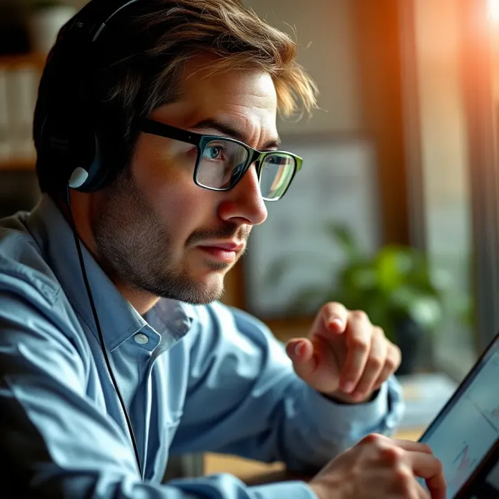 Investor analyzing risk and benefits of various copy trading options