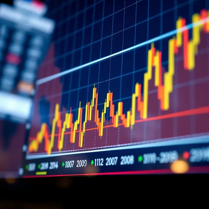 Market Response to Economic Indicators from Calendar Graph showing financial market reactions to economic indicators from an economic calendar