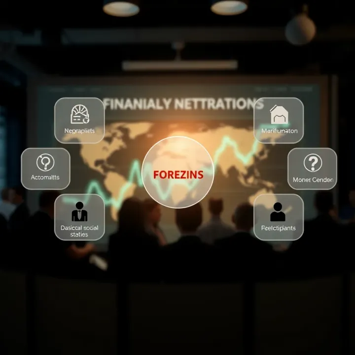 Diagram depicting key participants and factors influencing Forex market dynamics