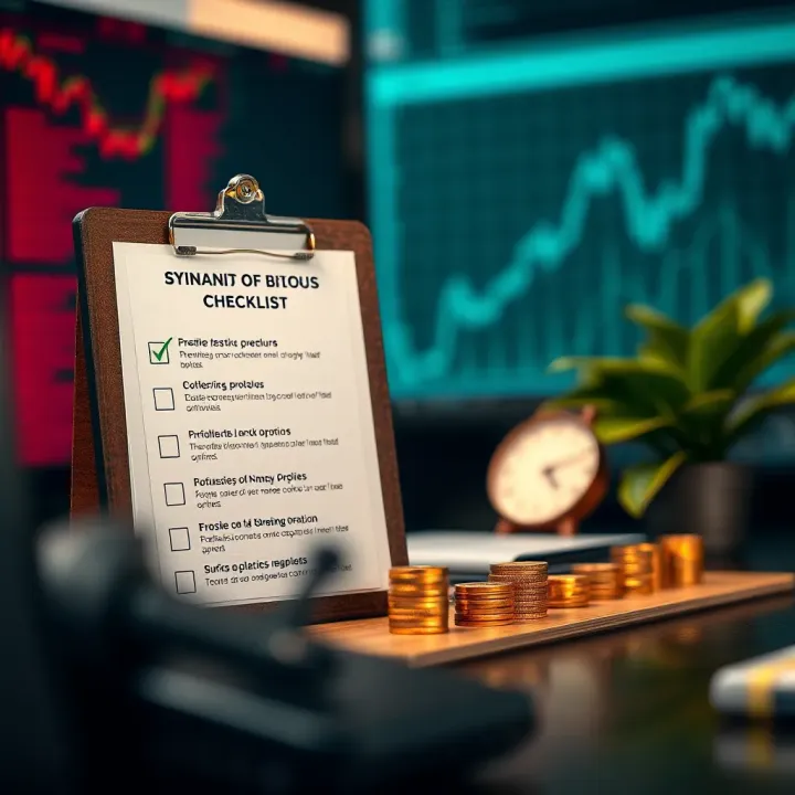 Essential Considerations Before Investing in Binary Options Illustration of a checklist featuring key factors investors should consider before engaging in binary options
