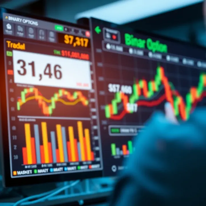 Market Analysis and Capital Management for Binary Options Graphical representation of market analysis tools and capital management techniques for binary options