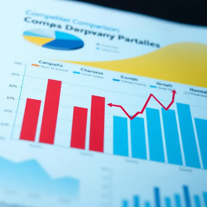 Competitor Comparison and Opportunity Identification Chart Business chart illustrating competitor comparison and opportunity identification