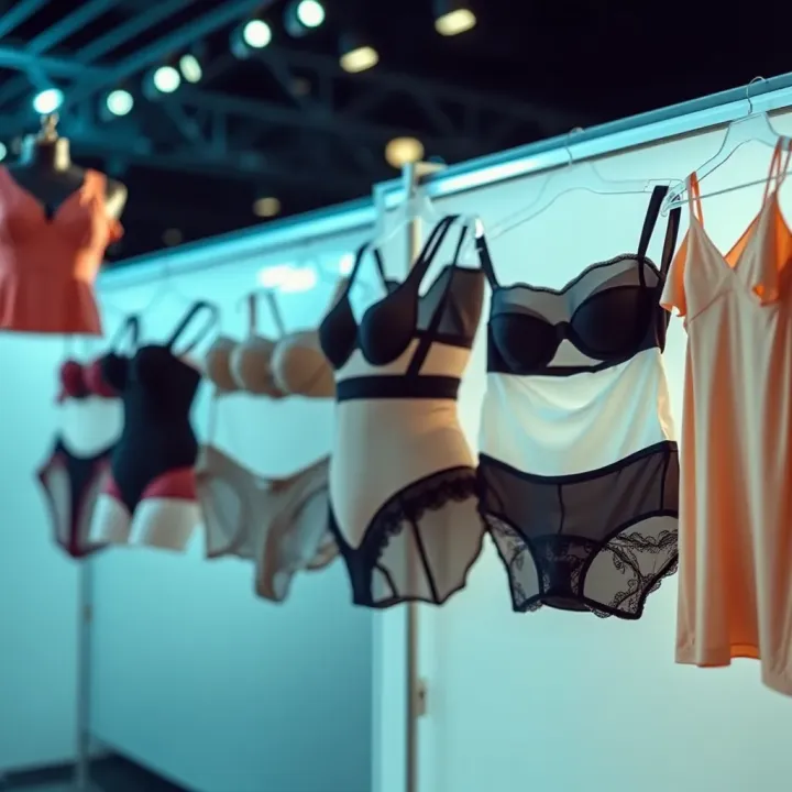 Various styles of intimate apparel displayed to illustrate market trends in 2023