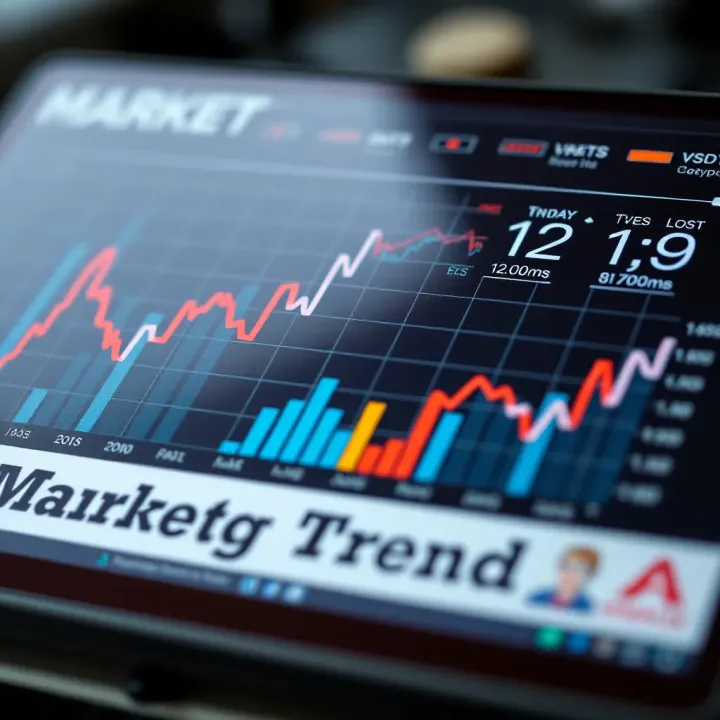 Graph displaying market trends and key performance indicators for strategic decision making